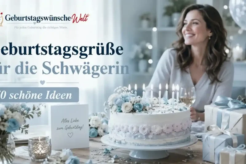 Geburtstagsgrüße für die Schwägerin | 70 schöne Ideen