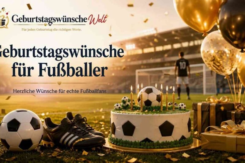 Geburtstagswünsche Fußballer: 60 sportliche Grüße