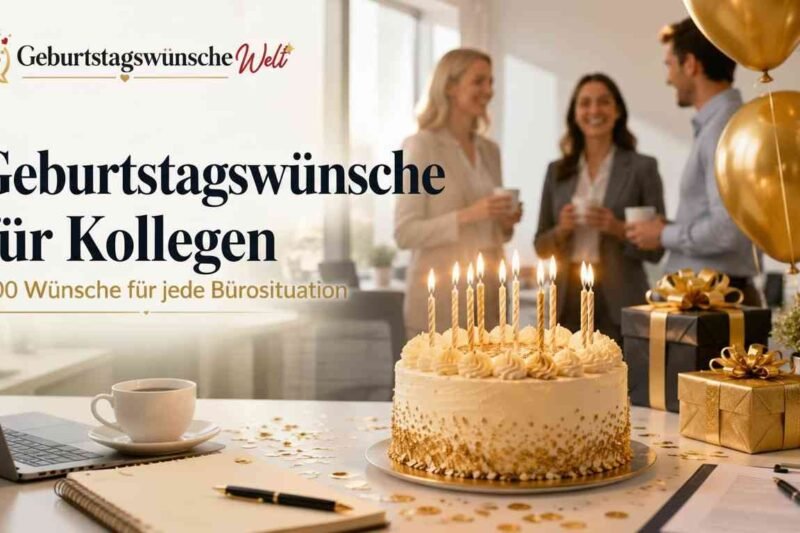 Geburtstagswünsche Kollegen: 100 passende Texte