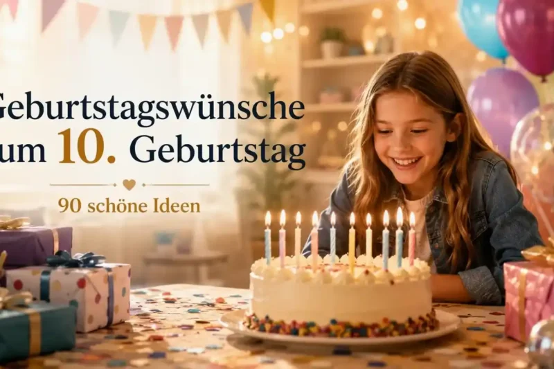 Geburtstagswünsche zum 10. Geburtstag, die wirklich zum Kind passen