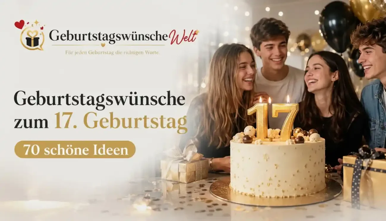 Geburtstagswünsche zum 17. Geburtstag