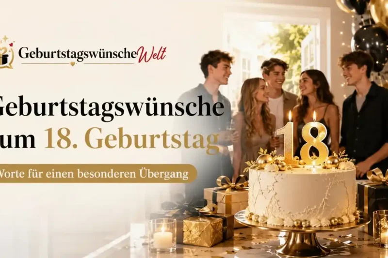 60 Geburtstagswünsche zum 18. Geburtstag, die passen