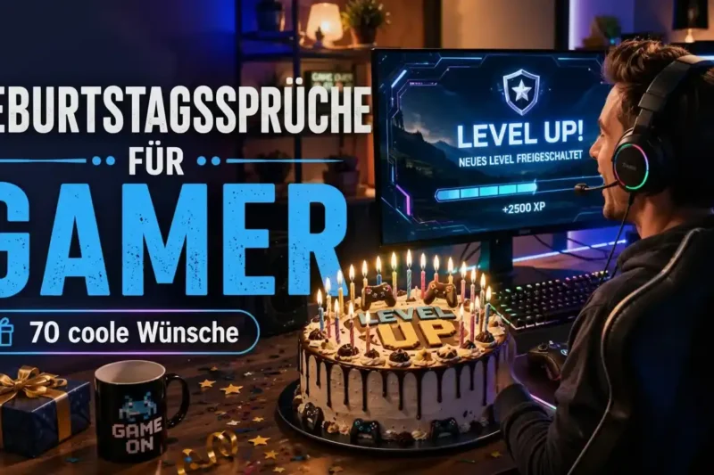 Geburtstagssprüche für Gamer: 70 coole Wünsche