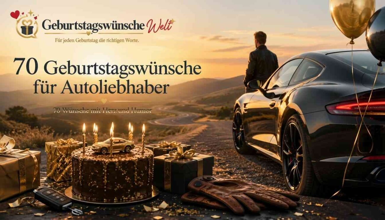 geburtstagswünsche für Autoliebhaber