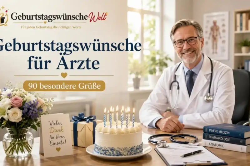 Geburtstagswünsche für Ärzte: 90 besondere Grüße