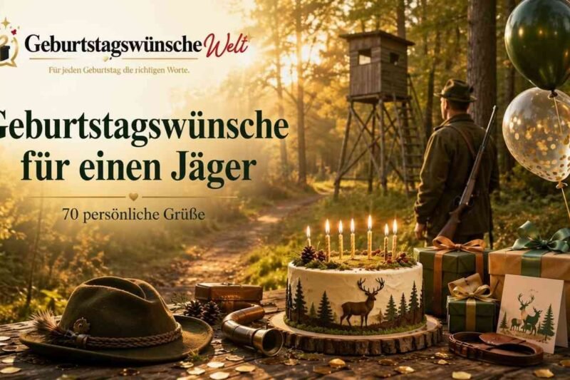 Geburtstagswünsche für einen Jäger: 70 persönliche Grüße