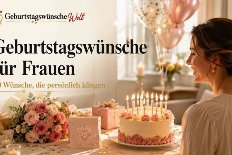 90 Geburtstagswünsche für Frauen, die persönlich klingen