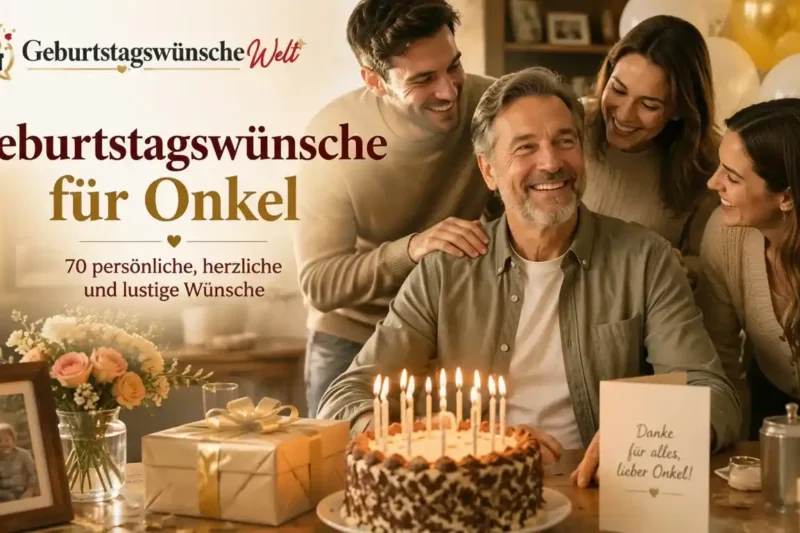 70 Geburtstagswünsche für Onkel mit Herz und Humor