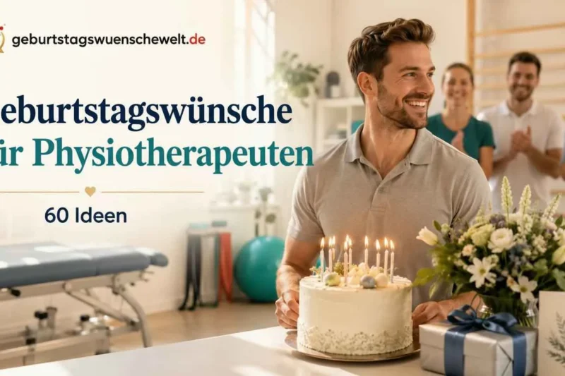 Geburtstagswünsche für Physiotherapeuten: 60 Ideen