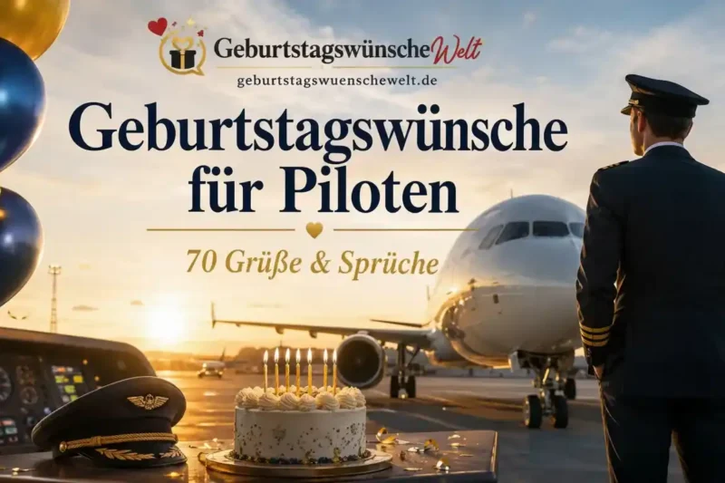 70 Geburtstagswünsche für Piloten: herzlich & lustig