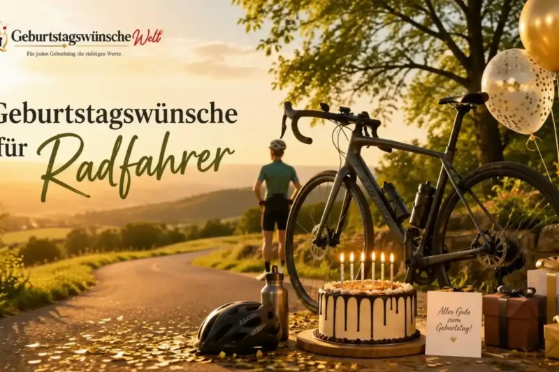 90 Geburtstagswünsche für Radfahrer mit Herz und Humor