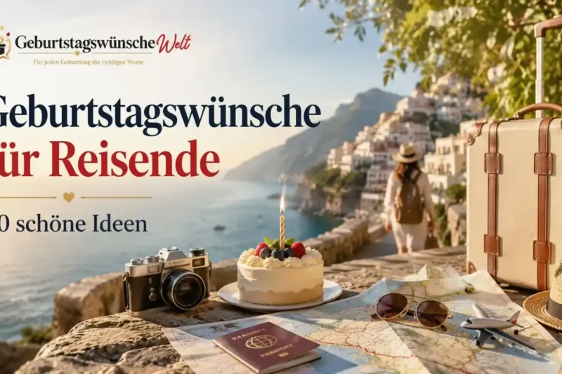 Geburtstagswünsche für Reisende: 80 schöne Ideen