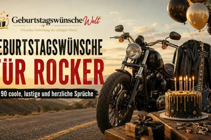 Geburtstagswünsche für Rocker: 90 coole Sprüche