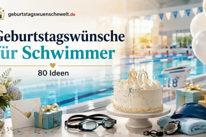 Geburtstagswünsche für Schwimmer | 80 Ideen
