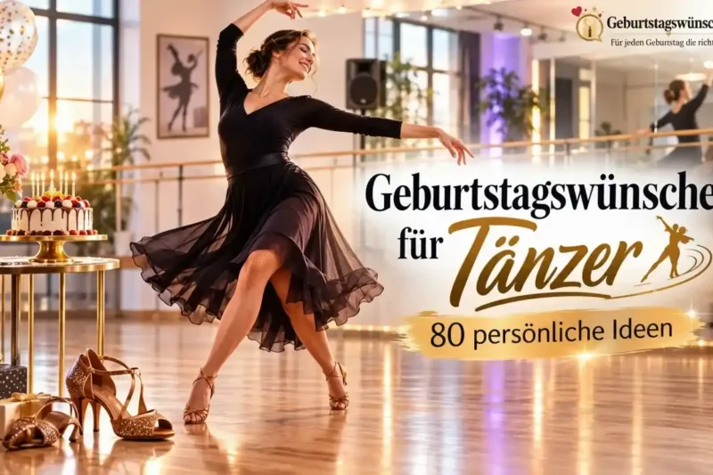 Geburtstagswünsche für Tänzer: 80 persönliche Ideen