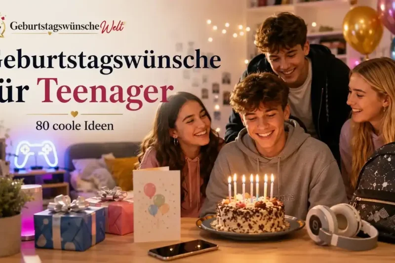 80 Geburtstagswünsche für Teenager, die gut ankommen