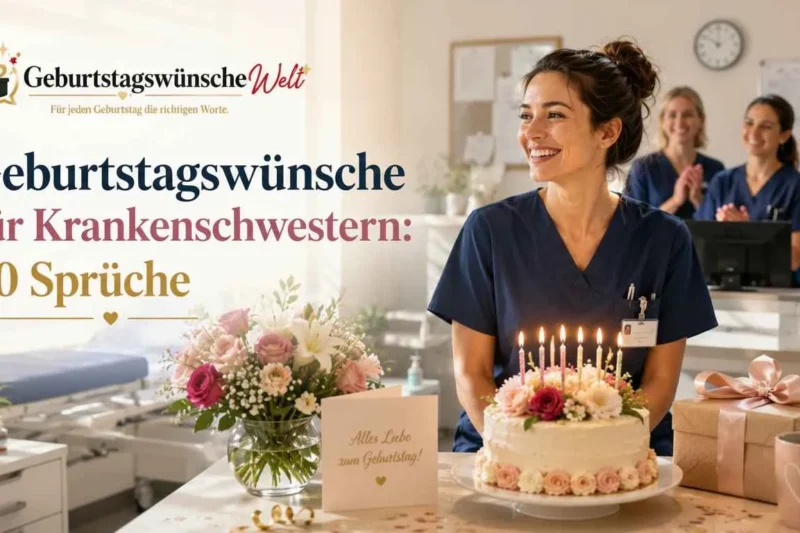 Geburtstagswünsche Krankenschwester: 60 herzliche Ideen