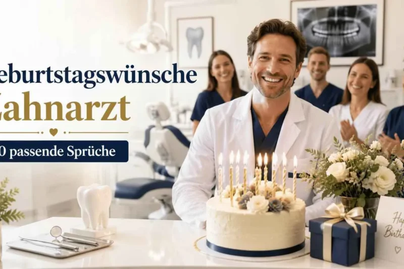 Geburtstagswünsche Zahnarzt: 60 passende Sprüche