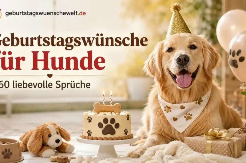 Geburtstagswünsche für Hunde: 60 liebevolle Sprüche